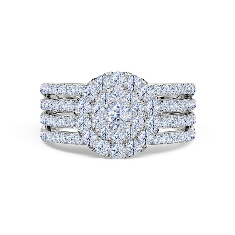 Main Image 1 of Previously Owned Certified Diamond Ring 1 ct tw Round 14K White Gold