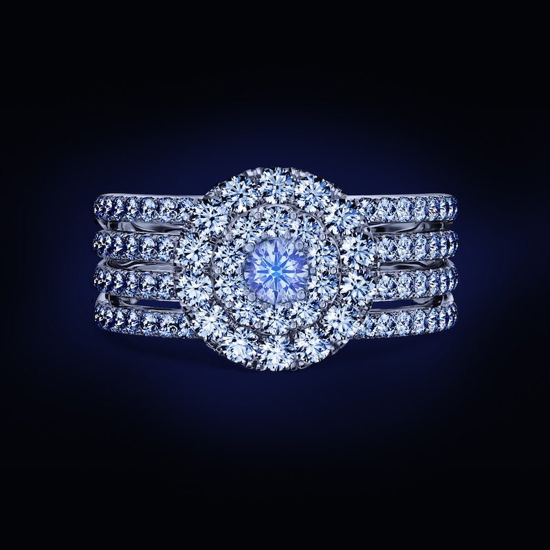 Main Image 2 of Previously Owned Certified Diamond Ring 1 ct tw Round 14K White Gold