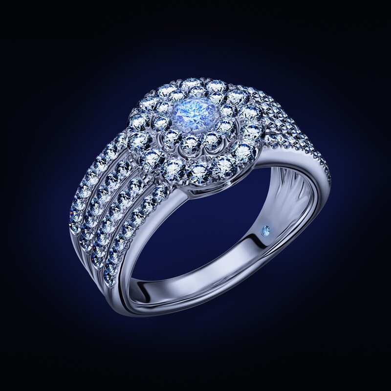 Main Image 4 of Previously Owned Certified Diamond Ring 1 ct tw Round 14K White Gold
