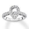 Thumbnail Image 1 of Previously Owned Diamond Ring Setting 5/8 carat tw Round 14K White Gold