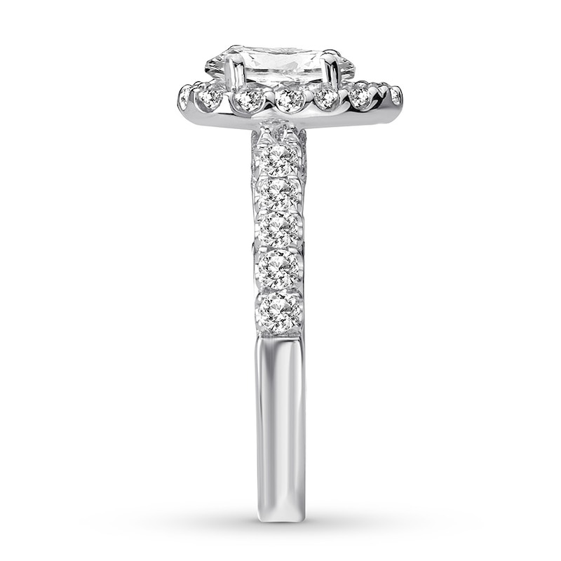 Main Image 3 of Previously Owned Diamond Ring Setting 5/8 carat tw Round 14K White Gold