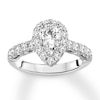 Previously Owned Diamond Ring Setting 5/8 carat tw Round 14K White Gold