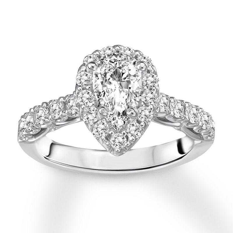 Main Image 4 of Previously Owned Diamond Ring Setting 5/8 carat tw Round 14K White Gold
