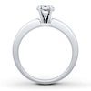 Thumbnail Image 2 of Previously Owned Colorless Diamond Ring Setting 1/2 carat tw 14K White Gold