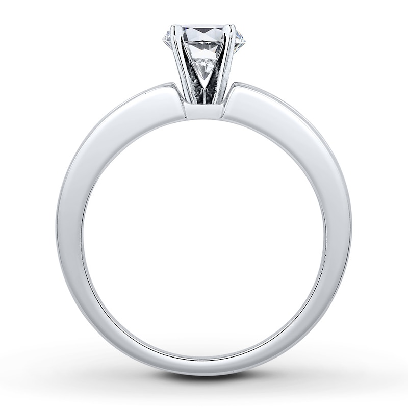 Main Image 2 of Previously Owned Colorless Diamond Ring Setting 1/2 carat tw 14K White Gold