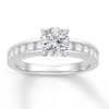 Previously Owned Colorless Diamond Ring Setting 1/2 carat tw 14K White Gold