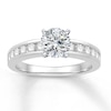 Thumbnail Image 3 of Previously Owned Colorless Diamond Ring Setting 1/2 carat tw 14K White Gold