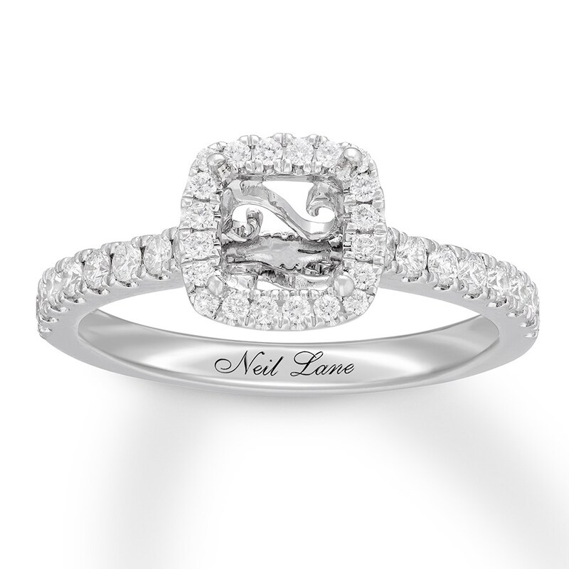 Previously Owned Neil Lane Ring Setting -/ ct tw Diamonds 14K White Gold