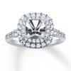Thumbnail Image 1 of Previously Owned Diamond Engagement Ring Setting 3/4 ct tw Round 14K White Gold