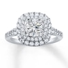 Thumbnail Image 3 of Previously Owned Diamond Engagement Ring Setting 3/4 ct tw Round 14K White Gold