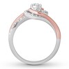 Thumbnail Image 2 of Previously Owned Diamond Promise Ring 1/5 carat tw Round 10K Two-Tone Gold