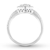 Thumbnail Image 3 of Previously Owned Diamond Ring 3/4 carat tw Princess/Round 14K White Gold