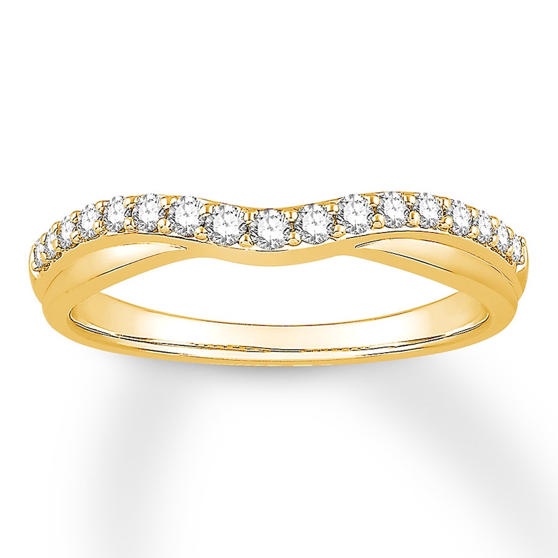Main Image 1 of Previously Owned Diamond Contour Ring 1/4 carat tw Round 14K Yellow Gold