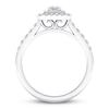 Thumbnail Image 2 of Previously Owned Diamond Promise Ring 1/2 ct tw Princess/Round10K White Gold