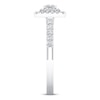 Thumbnail Image 3 of Previously Owned Diamond Promise Ring 1/2 ct tw Princess/Round10K White Gold
