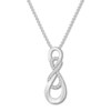 Thumbnail Image 1 of Previously Owned Diamond Infinity Necklace 1/10 carat tw Sterling Silver