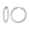 Thumbnail Image 0 of Previously Owned Diamond Hoop Earrings 1 ct tw Round 14K White Gold