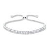 Thumbnail Image 1 of Previously Owned Diamond Bolo Bracelet 1/15 ct tw Round Sterling Silver
