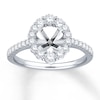 Thumbnail Image 1 of Previously Owned Diamond Ring Setting 5/8 ct tw Round 14K White Gold