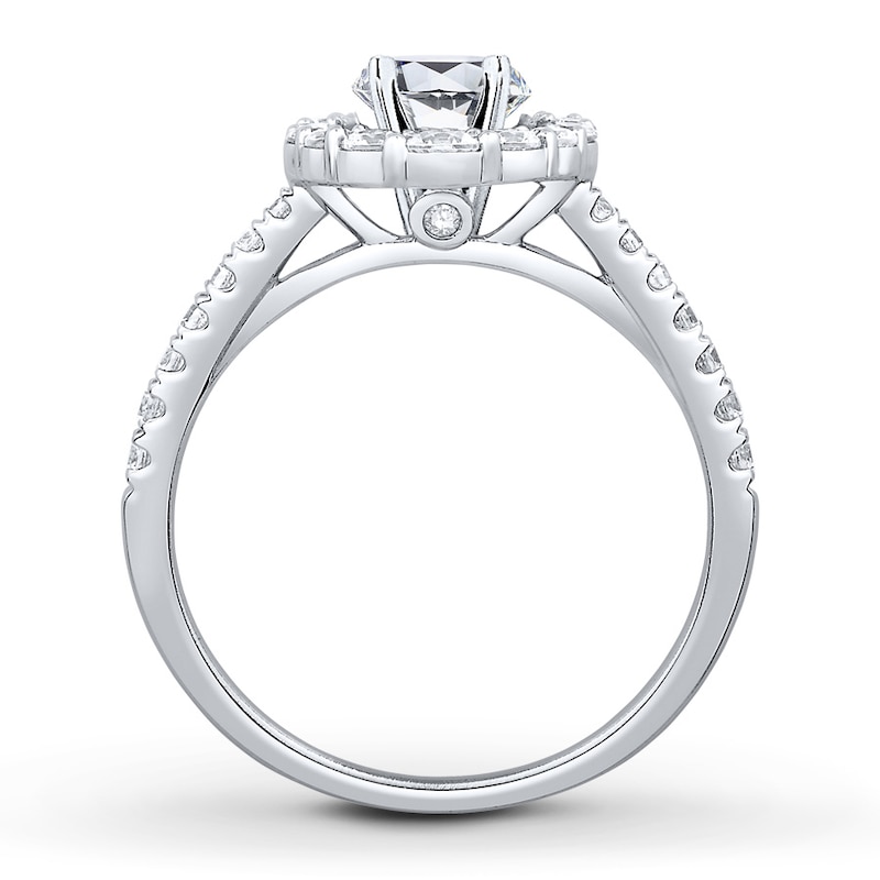 Main Image 2 of Previously Owned Diamond Ring Setting 5/8 ct tw Round 14K White Gold