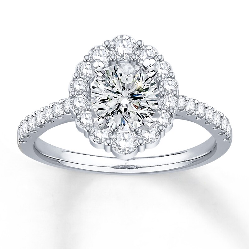 Main Image 3 of Previously Owned Diamond Ring Setting 5/8 ct tw Round 14K White Gold