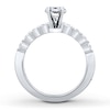 Thumbnail Image 2 of Previously Owned Colorless Diamond Engagement Ring Setting 1/3 ct tw 14K Gold