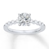 Thumbnail Image 3 of Previously Owned Colorless Diamond Engagement Ring Setting 1/3 ct tw 14K Gold