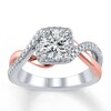 Thumbnail Image 3 of Previously Owned Diamond Ring Setting 1/4 ct tw Round 14K Two-Tone Gold