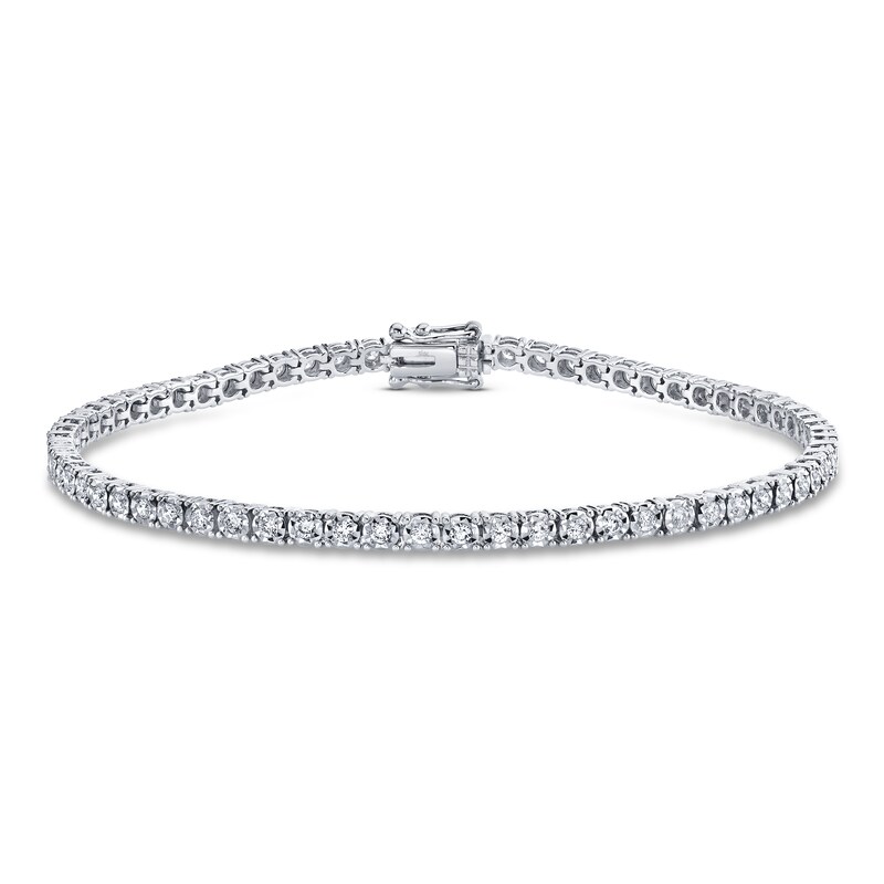 Previously Owned Shy Creation Diamond Bracelet 7/8 ct tw Round 14K White Gold SC55002949