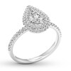 Thumbnail Image 4 of Previously Owned Diamond Engagement Ring 5/8 ct tw Pear-shaped 14K White Gold