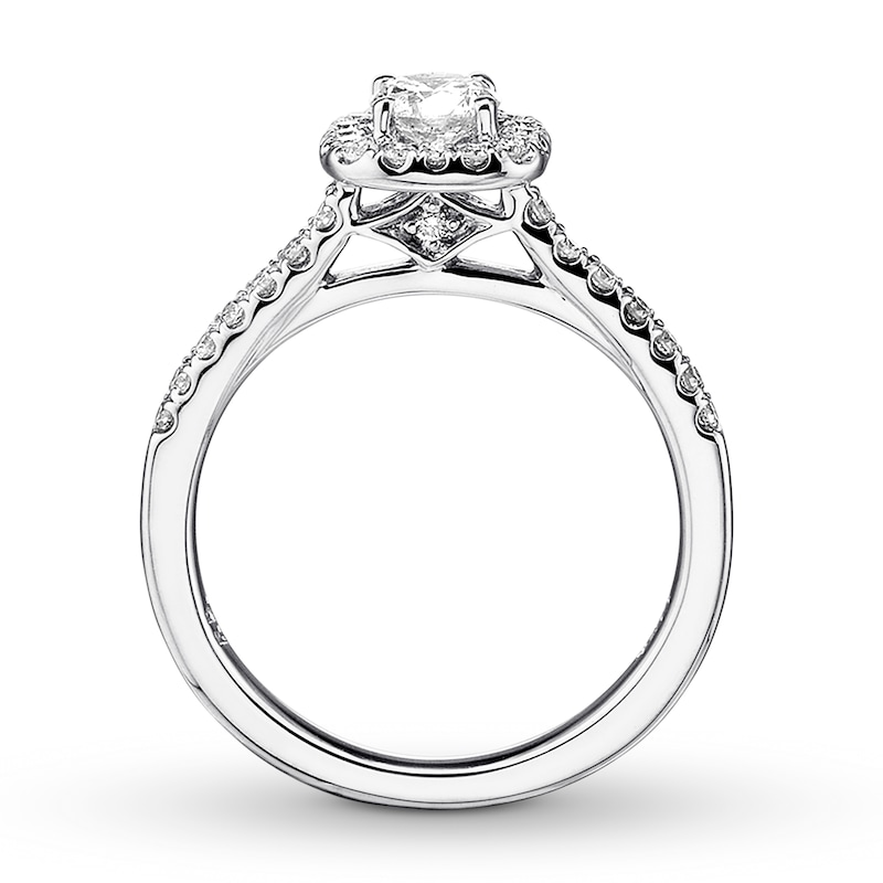 Main Image 2 of Previously Owned Diamond Engagement Ring 3/8 ct tw Round-cut 14K White Gold