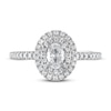 Thumbnail Image 3 of Previously Owned Diamond Engagement Ring 5/8 ct tw Oval/Round 14K White Gold