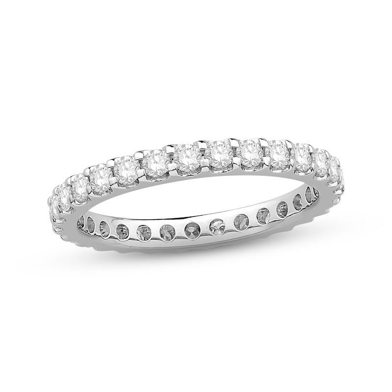 Main Image 1 of Previously Owned Diamond Eternity Ring 1 ct tw Round 14K White Gold