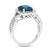 Thumbnail Image 3 of Previously Owned Le Vian Natural Blue Topaz Ring 1/2 ct tw Diamonds 14K Vanilla Gold