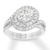 Thumbnail Image 1 of Previously Owned Ever Us Diamond Bridal Set 1-1/3 ct tw 14K White Gold