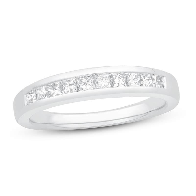 Main Image 1 of Previously Owned Diamond Anniversary Band 1/2 ct tw Round 14K White Gold