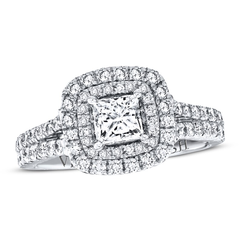 Main Image 1 of Previously Owned Vera Wang WISH 1-1/2 Carat tw Diamonds 14K White Gold Ring