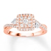 Thumbnail Image 1 of Previously Owned Diamond Promise Ring 1/2 ct tw Round 10K Rose Gold