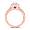 Thumbnail Image 3 of Previously Owned Vera Wang WISH Diamond Engagement Ring 1 ct tw Princess/Round 14K Rose Gold