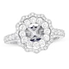 Previously Owned Vera Wang WISH Ring Setting 1 ct tw Diamonds 14K White Gold