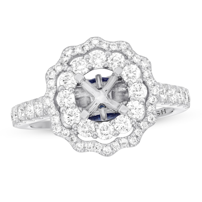 Main Image 1 of Previously Owned Vera Wang WISH Ring Setting 1 ct tw Diamonds 14K White Gold