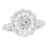 Previously Owned Vera Wang WISH Ring Setting 1 ct tw Diamonds 14K White Gold
