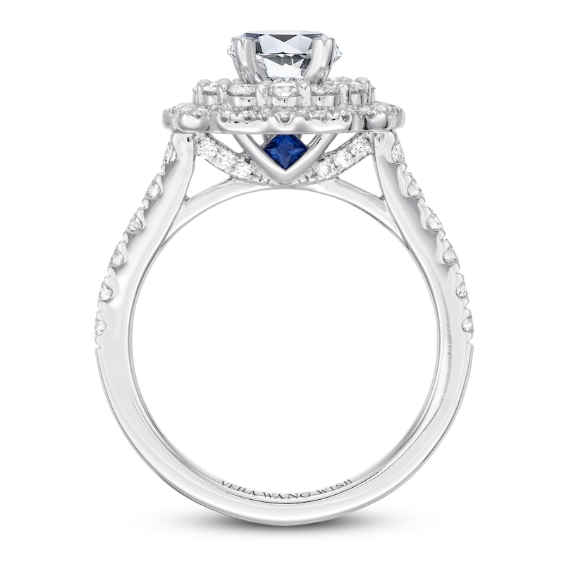 Main Image 4 of Previously Owned Vera Wang WISH Ring Setting 1 ct tw Diamonds 14K White Gold