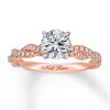 Thumbnail Image 3 of Previously Owned Neil Lane Ring Setting 3/8 ct tw Diamonds 14K Rose Gold