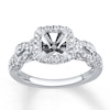 Thumbnail Image 1 of Previously Owned Diamond Engagement Ring Setting 3/8 ct tw Round 14K White Gold