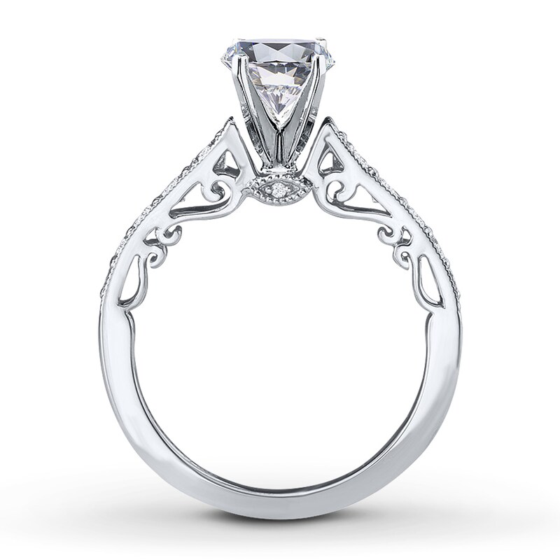 Main Image 2 of Previously Owned Diamond Engagement Ring Setting 3/8 ct tw Round 14K Gold