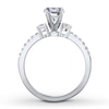 Thumbnail Image 2 of Previously Owned Diamond Engagement Ring Setting 1/3 ct tw Round 14K White Gold