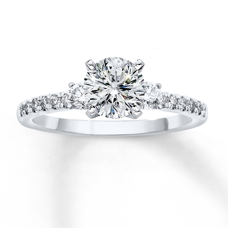 Previously Owned Diamond Engagement Ring Setting 1/3 ct tw Round 14K White Gold