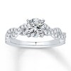 Thumbnail Image 2 of Previously Owned Diamond Ring Setting 3/8 ct tw Round-cut 14K White Gold