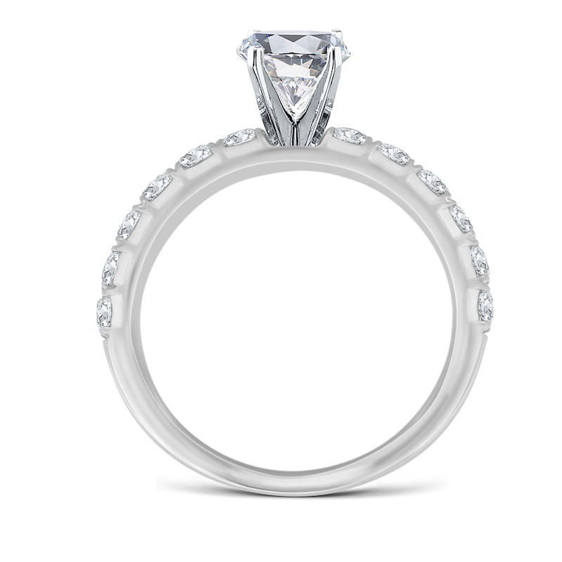 Main Image 2 of Previously Owned Diamond Engagement Ring Setting 3/4 ct tw Round 14K White Gold